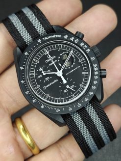 Black and Grey Single Pass Deployant Nylon Straps - Image 4