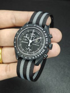 Black and Grey Single Pass Deployant Nylon Straps - Image 7