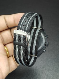 Black and Grey Single Pass Deployant Nylon Straps - Image 3