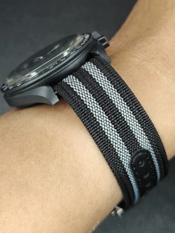 Black and Grey Single Pass Deployant Nylon Straps - Image 10