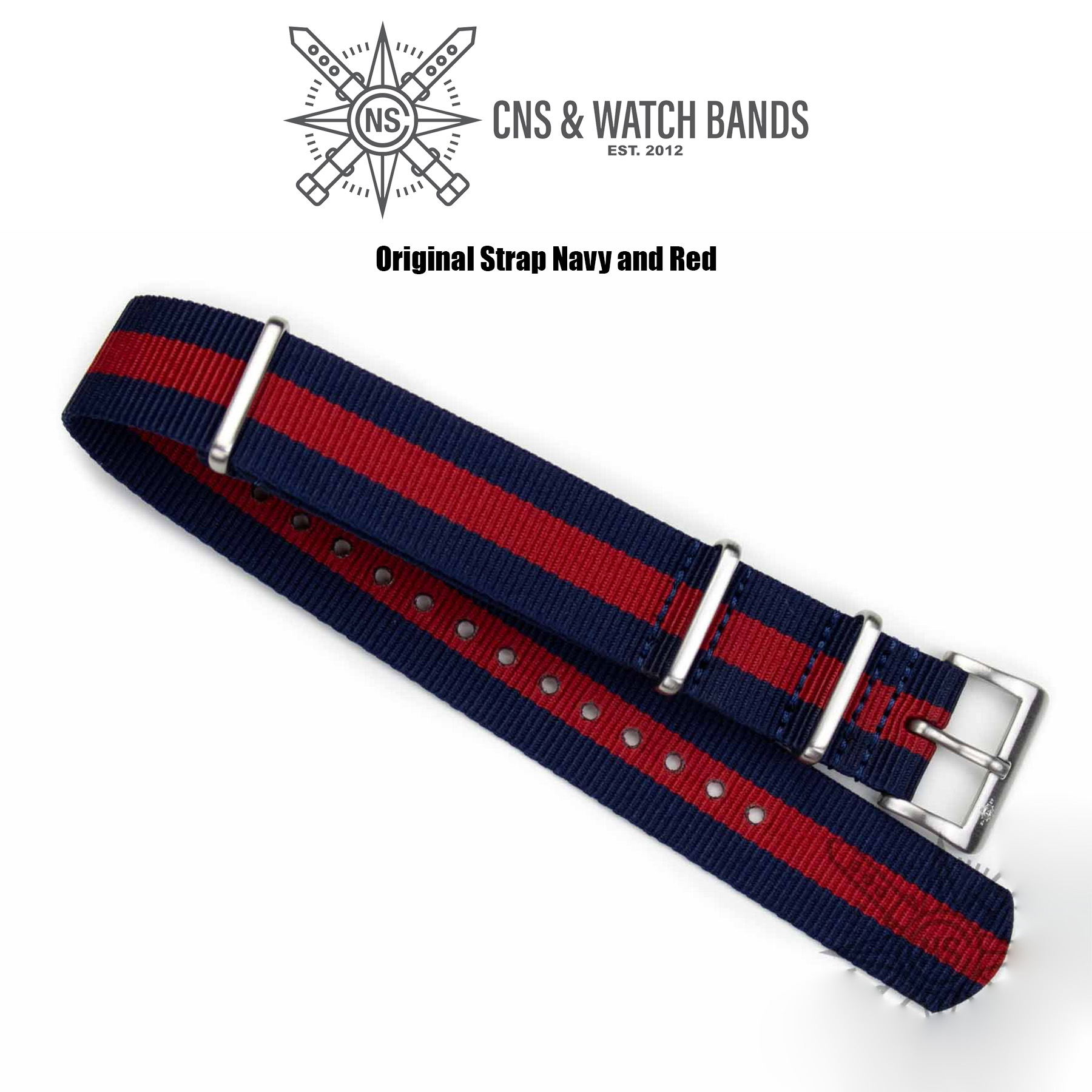 Navy and Red Nylon Original Strap