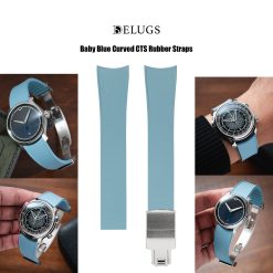 Delugs Baby Blue Curved CTS Rubber Strap