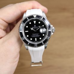 Rubber B Arctic White Curved End Rubber for Submariner 40mm (Non Ceramic) and Ceramic 40mm with Oyster Clasp - Image 7