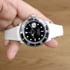 Rubber B Arctic White Curved End Rubber for Submariner 40mm (Non Ceramic) and Ceramic 40mm with Oyster Clasp - Image 16