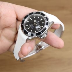 Rubber B Arctic White Curved End Rubber for Submariner 40mm (Non Ceramic) and Ceramic 40mm with Oyster Clasp - Image 8