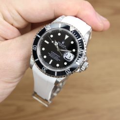 Rubber B Arctic White Curved End Rubber for Submariner 40mm (Non Ceramic) and Ceramic 40mm with Oyster Clasp - Image 10