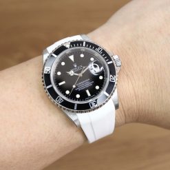 Rubber B Arctic White Curved End Rubber for Submariner 40mm (Non Ceramic) and Ceramic 40mm with Oyster Clasp - Image 12