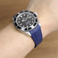 Rubber B Navy Blue Curved End Rubber Strap for Submariner 40mm (Non Ceramic) and Ceramic 40mm with Oyster Clasp - Image 6