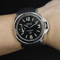 Rubber B VulChromatic® Jet Black / Red Devil Rubber Strap for Panerai Luminor 44mm - Image 4