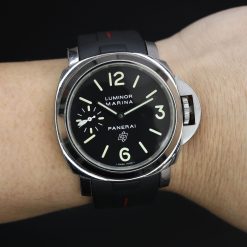 Rubber B VulChromatic® Jet Black / Red Devil Rubber Strap for Panerai Luminor 44mm - Image 7