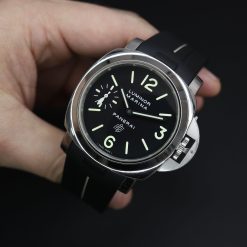 Rubber B VulChromatic® Jet Black / Sahara Tan Rubber Strap for Panerai Luminor 44mm - Image 4