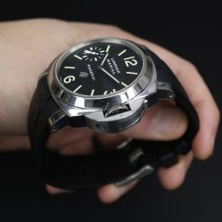 Rubber B VulChromatic® Jet Black / Sahara Tan Rubber Strap for Panerai Luminor 44mm - Image 12