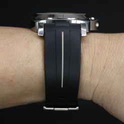 Rubber B VulChromatic® Jet Black / Sahara Tan Rubber Strap for Panerai Luminor 44mm - Image 7