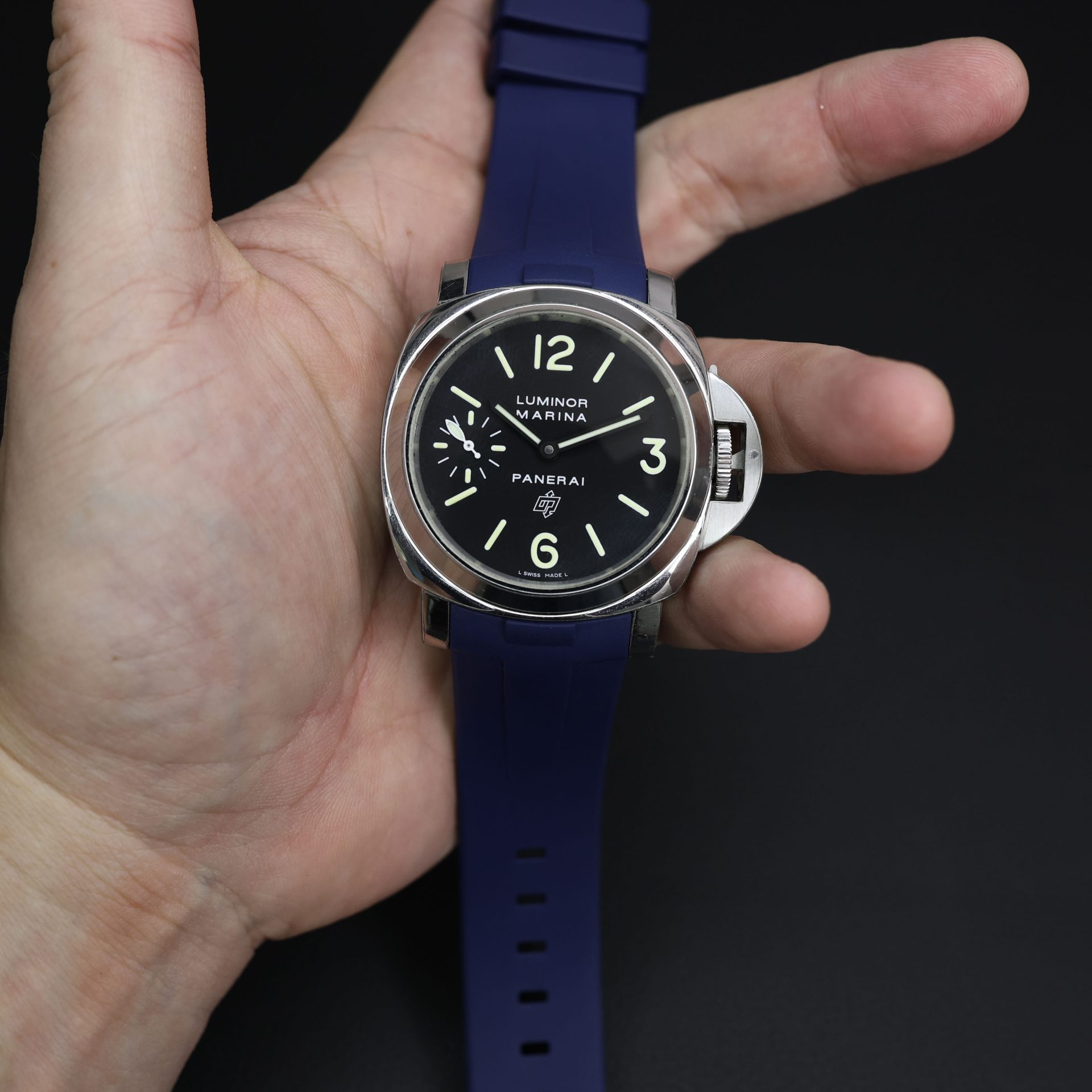 Rubber B Navy Blue Rubber Strap for Panerai Luminor 44mm - Image 3