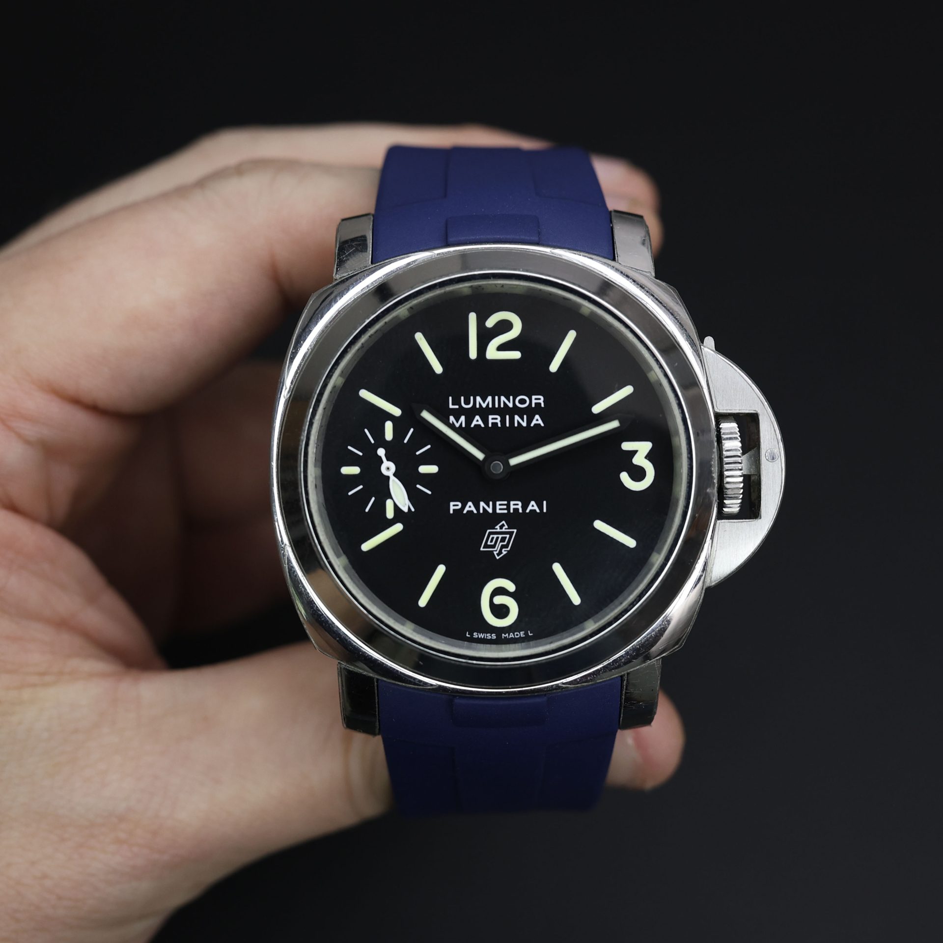 Rubber B Navy Blue Rubber Strap for Panerai Luminor 44mm - Image 5