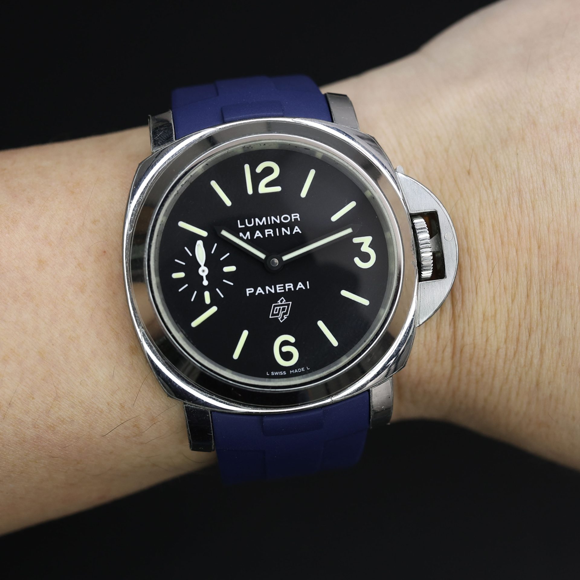 Rubber B Navy Blue Rubber Strap for Panerai Luminor 44mm - Image 7