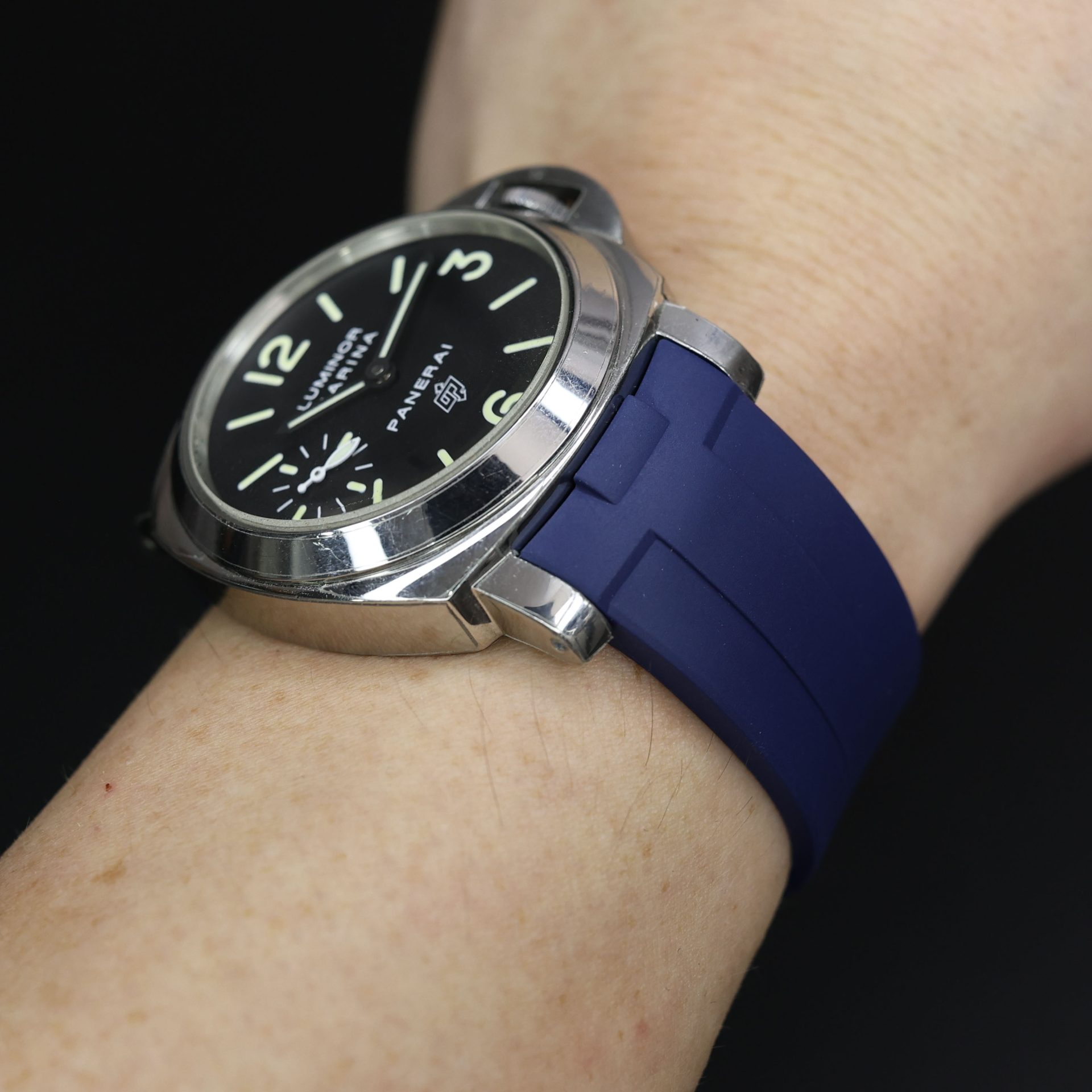Rubber B Navy Blue Rubber Strap for Panerai Luminor 44mm - Image 10