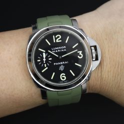 Rubber B Military Green Rubber Strap for Panerai Luminor 44mm - Image 4