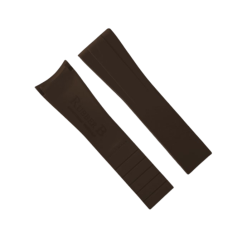 Rubber B Espresso Brown Curved End Rubber Strap for Daytona on Strap - Image 3