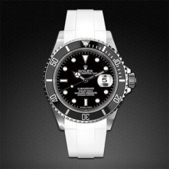 Rubber B Arctic White Curved End Rubber for Submariner 40mm (Non Ceramic) and Ceramic 40mm with Oyster Clasp - Image 13