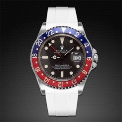 Alternative view of Rubber B Arctic White Curved End Rubber Strap for Rolex GMT Master (non-ceramic)