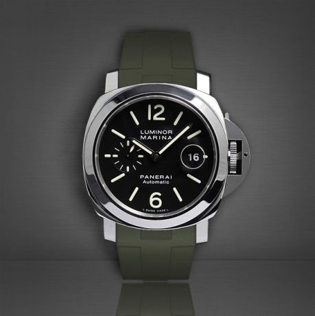 Rubber B Military Green Rubber Strap for Panerai Luminor 44mm - Image 11