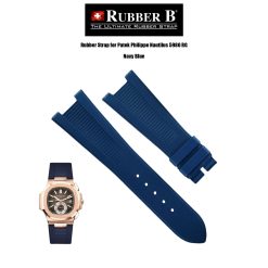 Rubber B Navy Blue Rubber Strap for Patek Philippe Nautilus 5980 RG