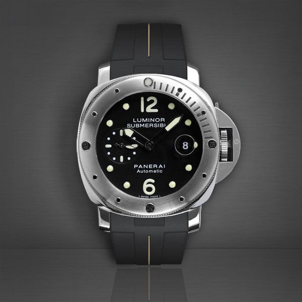 Rubber B VulChromatic® Jet Black / Sahara Tan Rubber Strap for Rubber Strap for Panerai Luminor Submersible 44mm - Image 2