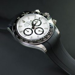 Alternative view of Rubber B VulChromatic® Jet Black VC Satin Black Curved End Rubber for Rolex Daytona 2023-Present and 126500LN
