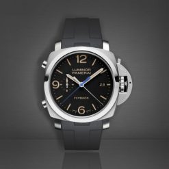 Rubber B Jet Black Rubber Strap for Panerai Luminor 1950 44mm (Type I) - Image 3