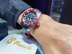 Rubber B VulChromatic® Jet Black/Red Devil Rubber Strap for Tudor Heritage Black Bay 41mm (Heritage/Chrono/GMT) - Image 6