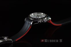 Rubber B VulChromatic® Jet Black VC Red Devil Curved End Rubber for Rolex Daytona 2023-Present and 126500LN - Image 4