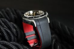 Rubber B VulChromatic® Jet Black/Red Devil Rubber Strap for Tudor Heritage Black Bay 41mm (Heritage/Chrono/GMT) - Image 7