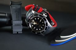 Rubber B VulChromatic® Jet Black/Red Devil Rubber Strap for Tudor Heritage Black Bay 41mm (Heritage/Chrono/GMT) - Image 5