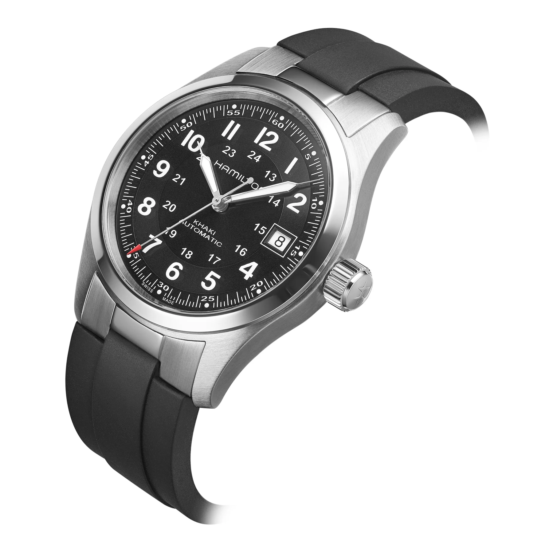 FKM RUBBER STRAP WITH END LINKS FOR HAMILTON KHAKI FIELD (MX03-733) - Image 2
