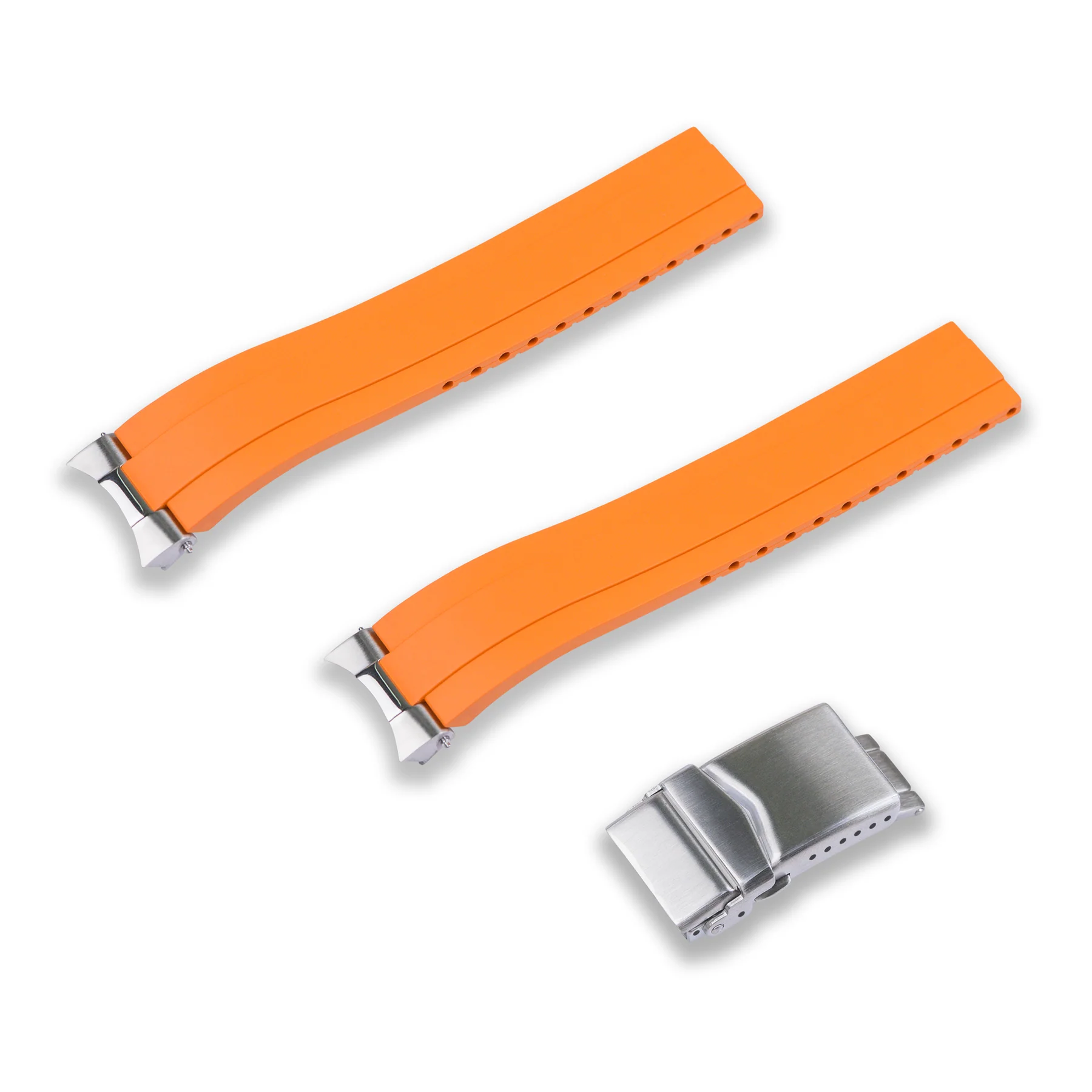 FKM RUBBER STRAP WITH END LINKS FOR HAMILTON KHAKI FIELD (MX03-733) - Image 8