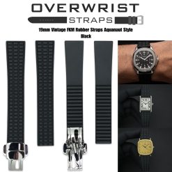 Alternative view of 19mm Vintage FKM Rubber Strap Aquanaut Style