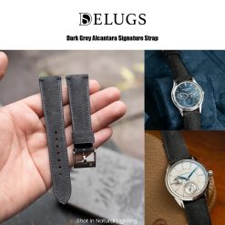 Delugs Dark Grey Alcantara Signature Strap