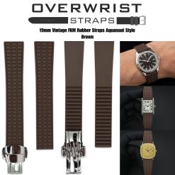 19mm Vintage FKM Rubber Strap Aquanaut Style - Image 4