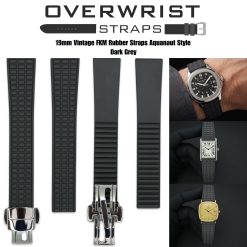 19mm Vintage FKM Rubber Strap Aquanaut Style - Image 3