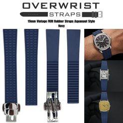 19mm Vintage FKM Rubber Strap Aquanaut Style - Image 7