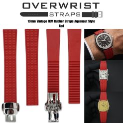 19mm Vintage FKM Rubber Strap Aquanaut Style - Image 6