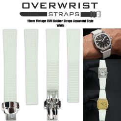 19mm Vintage FKM Rubber Strap Aquanaut Style - Image 5